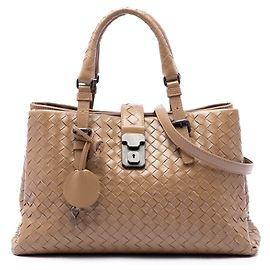 Borsa Bottega Veneta Small Nappa Intrecciato Roma Marrone
