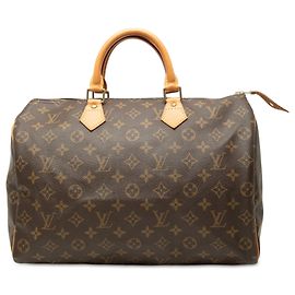 Louis Vuitton Monogram Speedy 35 Boston Tasche Braun