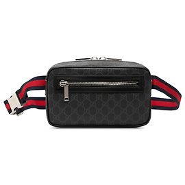Borsetta cintura Gucci GG Supreme Web nera
