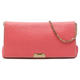 Pink Burberry Medium Grained Calfskin Mildenhall Crossbody