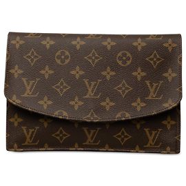 Borsa a pochette Louis Vuitton Monogram Pochette Rabat 23 marrone