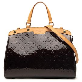 Louis Vuitton Monogram Vernis Brea MM Satchel Tasche Lila