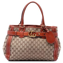 Tote Running Gucci GG Canvas Beige