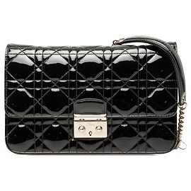 Autre Marque Borsa a tracolla Miss Dior Promenade in vernice Cannage nera Dior