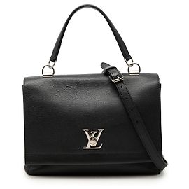 Bolsa Lockme II Louis Vuitton em couro preto