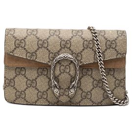 Borsa a Tracolla Gucci Mini GG Supreme Dionysus Beige