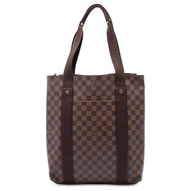 Bolso Tote Louis Vuitton Damier Ebene Cabas Beaubourg Marrón