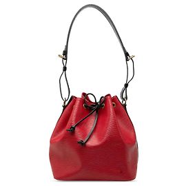 Borsa a secchiello Louis Vuitton Epi Petit Noe Bicolore Rossa