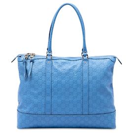 Tote Gucci Guccissima Azul