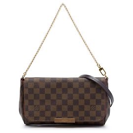 Bolso Louis Vuitton Damier Ebene Favorite MM Marrón