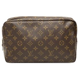 Borsa a pochette Louis Vuitton Monogram Trousse Toilette 28 Marrone