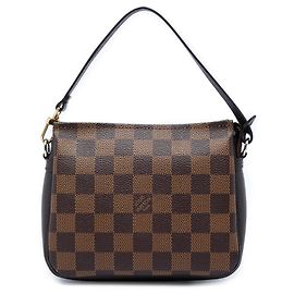 Sac à main Louis Vuitton Damier Ebene Trousse Pochette Marron