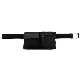 Sac ceinture Gucci GG Canvas à double poche noir