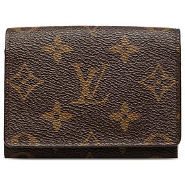 Brown Louis Vuitton Monogram Envelope Business Card Holder