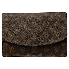 Borsa a pochette Louis Vuitton Monogram Pochette Rabat 23 marrone