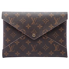 Sac pochette Louis Vuitton Monogram Pochette Kirigami GM marron