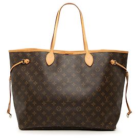 Louis Vuitton Monogram Neverfull GM Tote Bag Braun