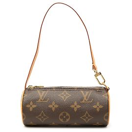 Louis Vuitton Monogram Papillon Pochette Handtasche Braun