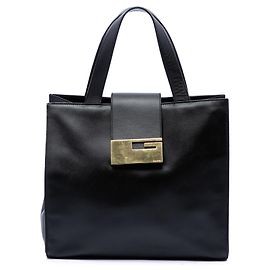 Bolsa Gucci em couro de bezerro preta