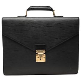 Louis Vuitton Epi Serviette Conseiller Business Tasche Schwarz