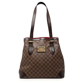 Borsa Tote Louis Vuitton Damier Ebene Hampstead GM Marrone