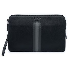 Clutch Prada Saffiano Nera