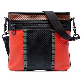 Borsa a tracolla Bottega Veneta Tricolor Nappa Intrecciato Orange