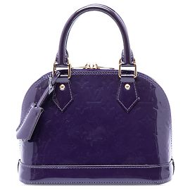 Bolso Satchel Alma BB Louis Vuitton Monogram Vernis Morado