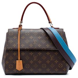 Louis Vuitton Monogram Cluny MM Satchel Tasche Braun