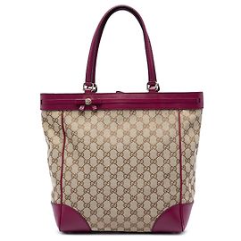 Borsa Tote Gucci Mayfair in tela GG beige