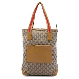 Bolso Tote Gucci GG Canvas Web beige