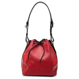 Borsa a secchiello Louis Vuitton Epi Petit Bicolor Noe Nera