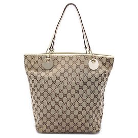 Tote Gucci Large GG Canvas Eclipse Bianco