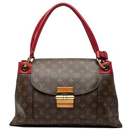 Brown Louis Vuitton Monogram Olympe MM Shoulder Bag