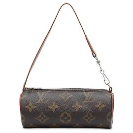 Louis Vuitton Monogram Papillon Pochette Handtasche Braun