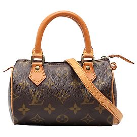 Borsa Louis Vuitton Monogram Mini Speedy HL Marrone