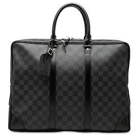 Borsa da Lavoro Louis Vuitton Damier Graphite Porte Documents Voyage PM Nera