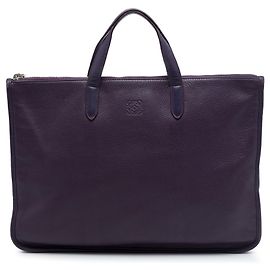 Borsa da lavoro LOEWE Toledo Anagram in pelle viola
