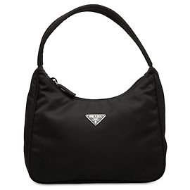 Prada Mini Tessuto Sport Schultertasche Schwarz