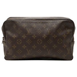 Borsa a pochette Louis Vuitton Monogram Trousse Toilette 28 Marrone
