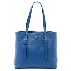 Borsa Shopping Prada Saffiano Soft Blu