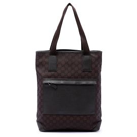 Borsa Tote Gucci GG in nylon marrone