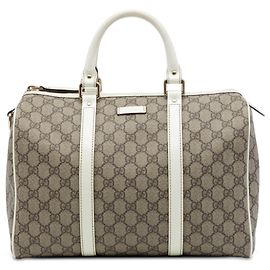Gucci Joy Medium GG Supreme Boston Bag Beige