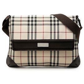 Bolso Bandolera Burberry House Check Canvas Beige
