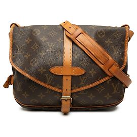 Bolsa Crossbody Louis Vuitton Monogram Saumur 30 Castanha