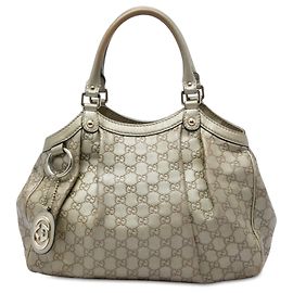 Borsa Tote Gucci Medium Guccissima Sukey Oro