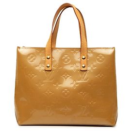 Sac à main Louis Vuitton Monogram Vernis Reade PM Beige