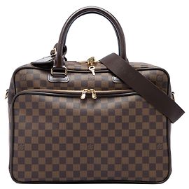 Bolsa Business Icare Louis Vuitton Damier Ebene Castanha