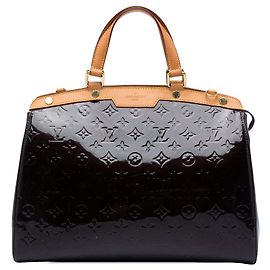 Louis Vuitton Monogram Vernis Brea GM Satchel Tasche Purple