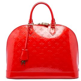 Bolso Louis Vuitton Monogram Vernis Alma GM rojo